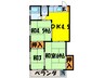 グリ－ンハイツ 3DKの間取り