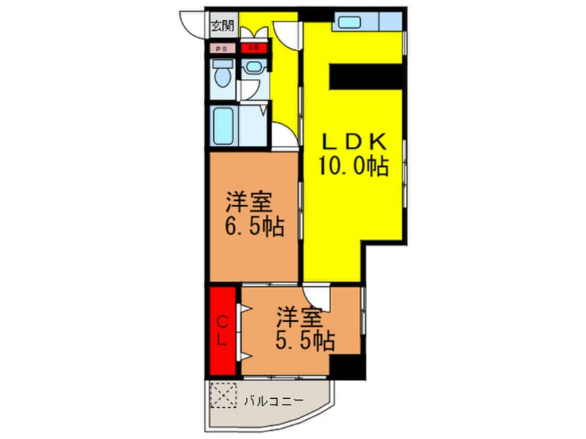 間取図 六義園アビタシオン(606)