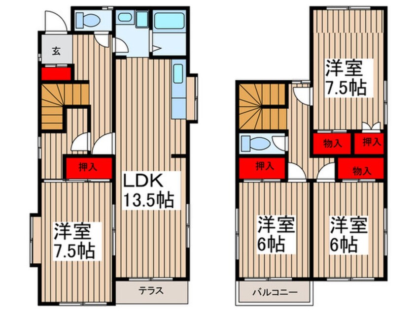 間取図 庄司貸家