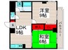 エスポワ－ルＫＩＪＩＭＡ 2LDKの間取り