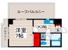 エスポワ－ルＫＩＪＩＭＡ 1Kの間取り