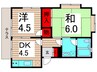 メゾンドファミ－ユ 2DKの間取り