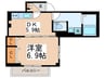 アロードハイム西馬込 1DKの間取り