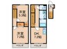 メゾンときわ葛飾 2DKの間取り