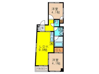 間取図 ラクイエ(401)