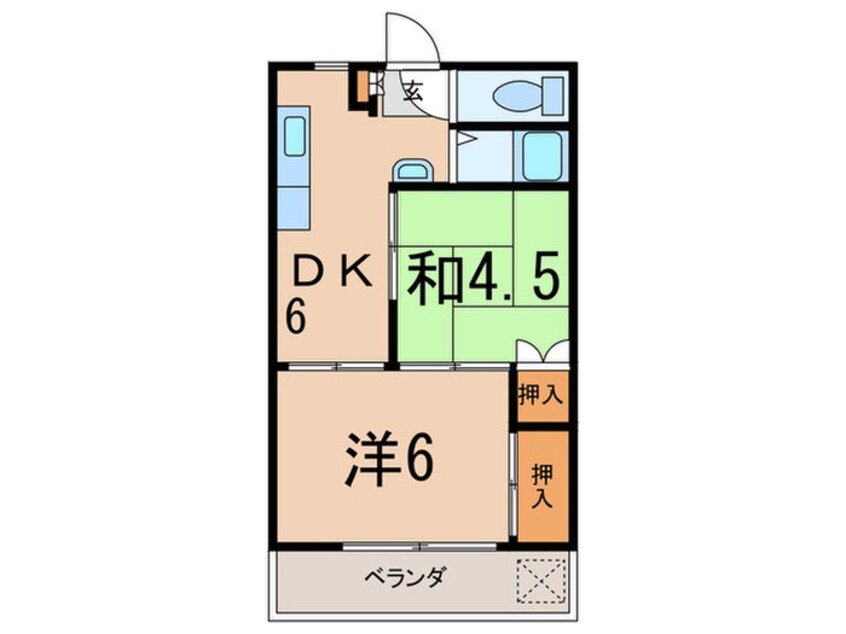 間取図 オリトハイツ