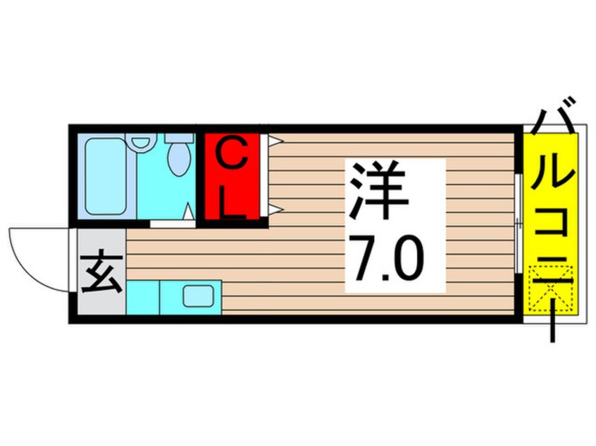 間取図 リベルテ－ル東雲