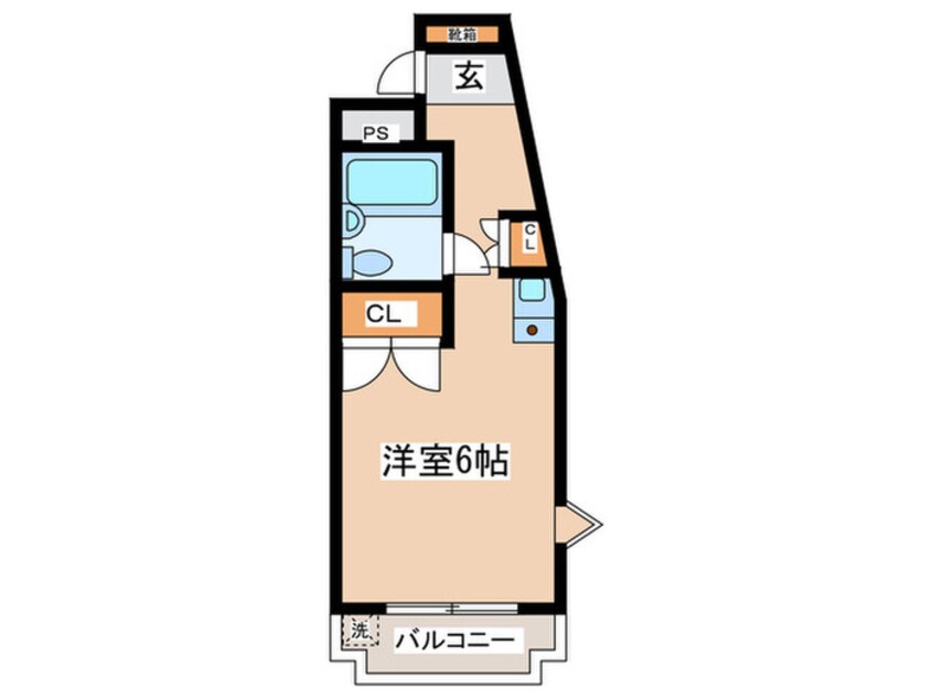 間取図 ハイム中原ＰＡＲＴⅠ