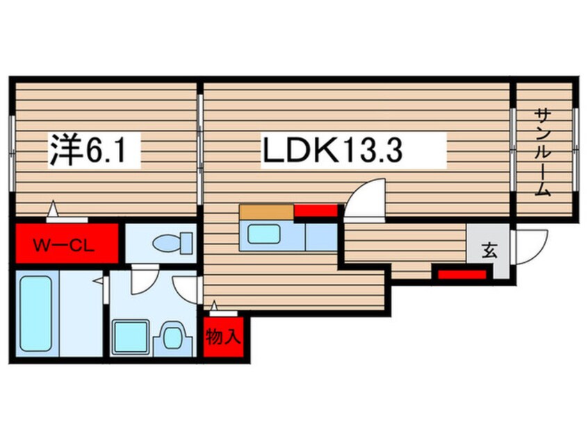間取図 エスパース　ボヌール
