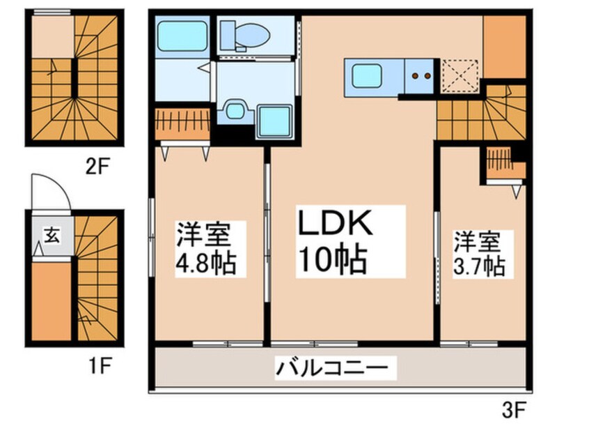 間取図 ミハス東新宿Ⅱ