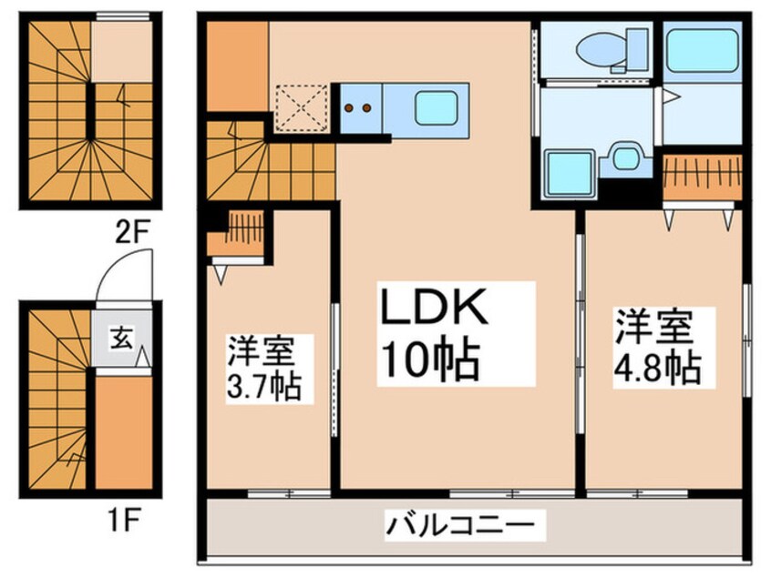 間取図 ミハス東新宿Ⅱ