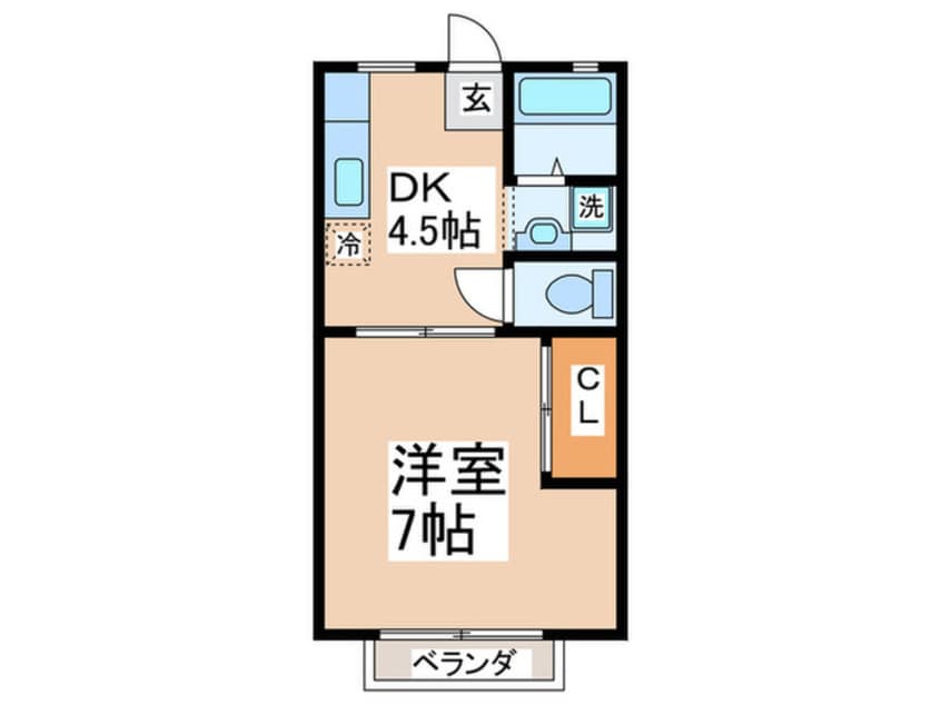間取図 パインハイツ３