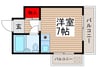 アルテ幕張 1Rの間取り