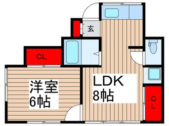 間取図 コ－ポ霞