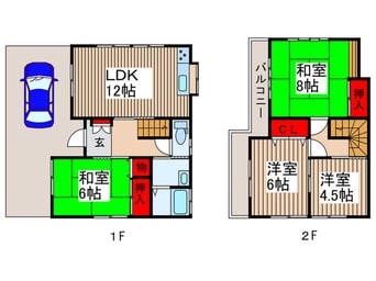 間取図 新井宿駅貸家