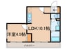 グレースレジデンス 1LDKの間取り