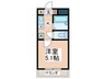 インティメイトハイツ 1Kの間取り