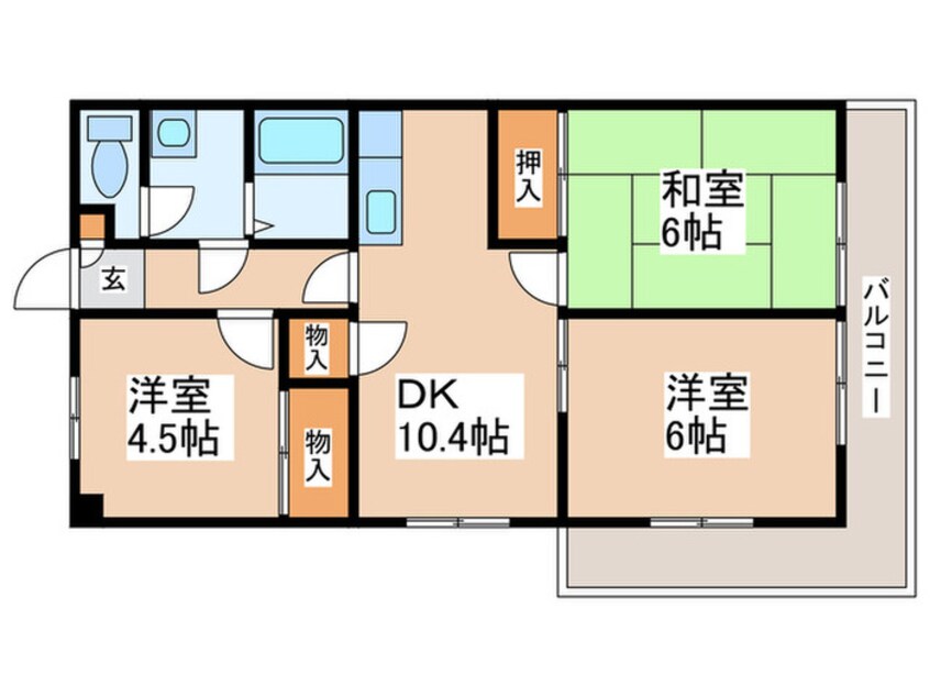 間取図 シャトーシミズ