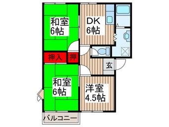 間取図 グランドハイツ光Ａ棟