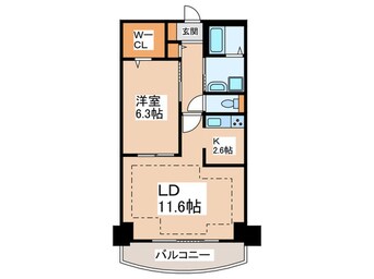 間取図 河田町ガーデン１