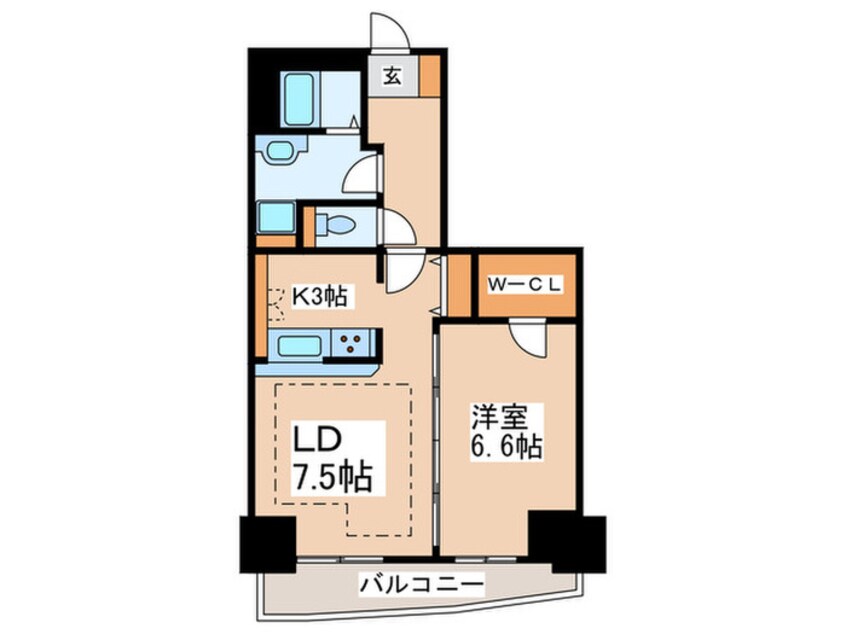 間取図 河田町ガーデン１