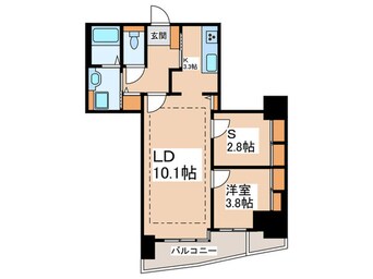 間取図 河田町ガーデン１