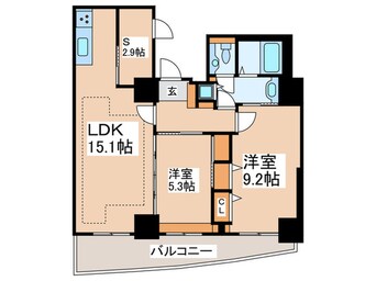 間取図 河田町ガーデン１