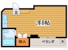 大栄パレス 1Rの間取り