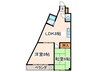 アップルビル 2LDKの間取り