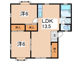 間取図 フジメゾンＡ