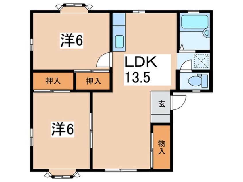 間取図 フジメゾンＡ