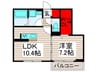 クレールX 1LDKの間取り