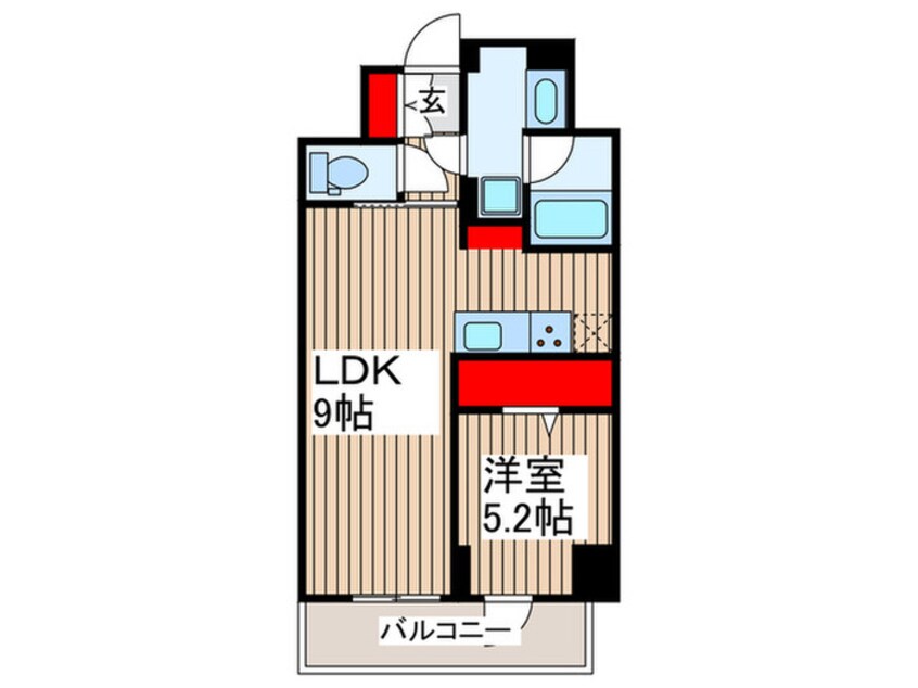 間取図 シーズンフラッツ根岸