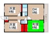 パオ・ヤマニシ 3DKの間取り
