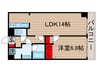 綾東ヴィレヂ弐番館 1LDKの間取り