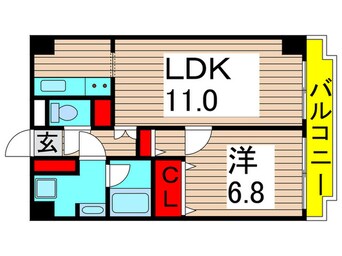 間取図 綾東ヴィレヂ弐番館