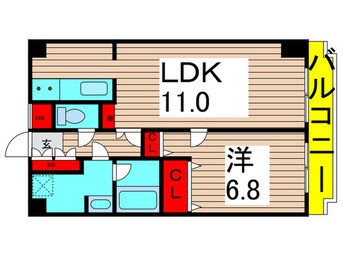 間取図 綾東ヴィレヂ弐番館