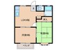 山栄グランドハイツ 2LDKの間取り