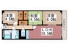 プランタン８８ 3LDKの間取り