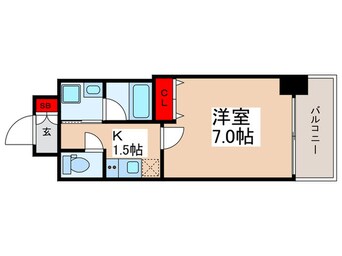 間取図 ﾊｰﾓﾆｰﾚｼﾞﾃﾞﾝｽ東京ｲｰｽﾄｺｱ#002