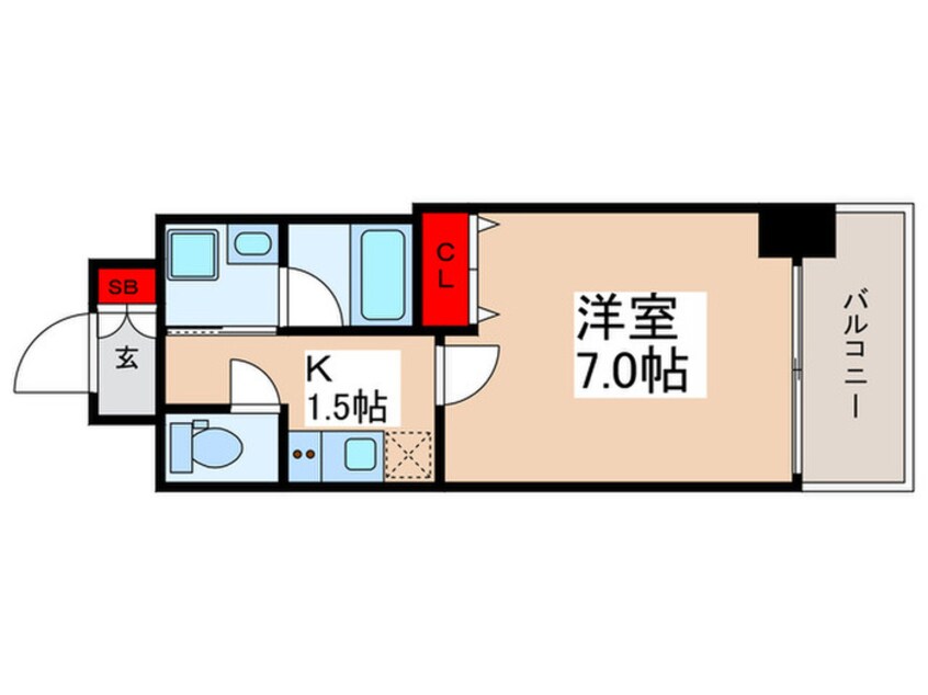 間取図 ﾊｰﾓﾆｰﾚｼﾞﾃﾞﾝｽ東京ｲｰｽﾄｺｱ#002