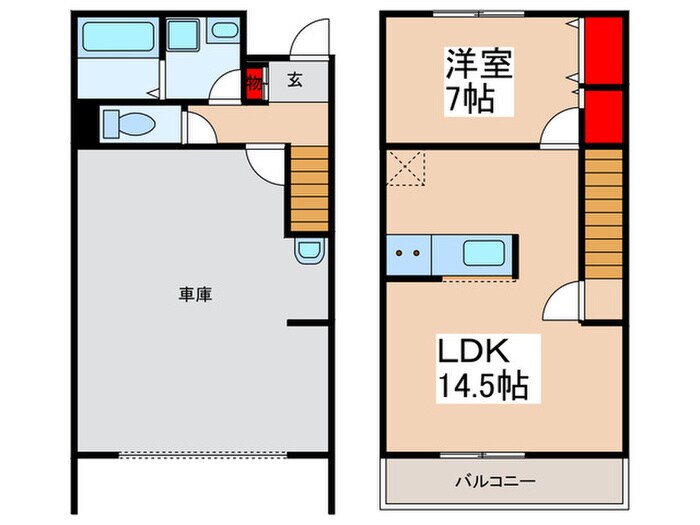 間取り図 仮)ガレージハウス久喜青毛