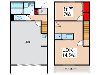 間取図 仮)ガレージハウス久喜青毛