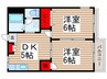 タウニーＡ 2DKの間取り