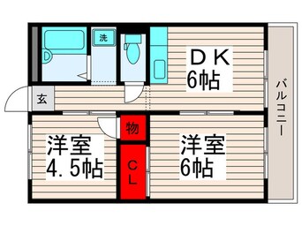 間取図 スマイルハイツ栗原