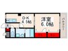 ベルメゾン瑞江 1DKの間取り