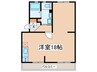あべりあ 1Rの間取り