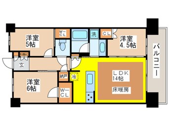 間取図 ﾌﾟﾚﾐｽﾄ有明ｶﾞｰﾃﾞﾝｽﾞ（918）