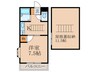 メゾン栗山 1Kの間取り
