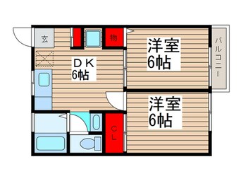 間取図 コスモクレールⅢ